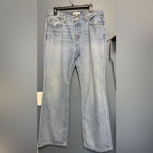 Re/Done Light Blue Straight Leg Jeans